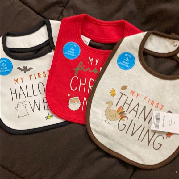 first holiday bibs